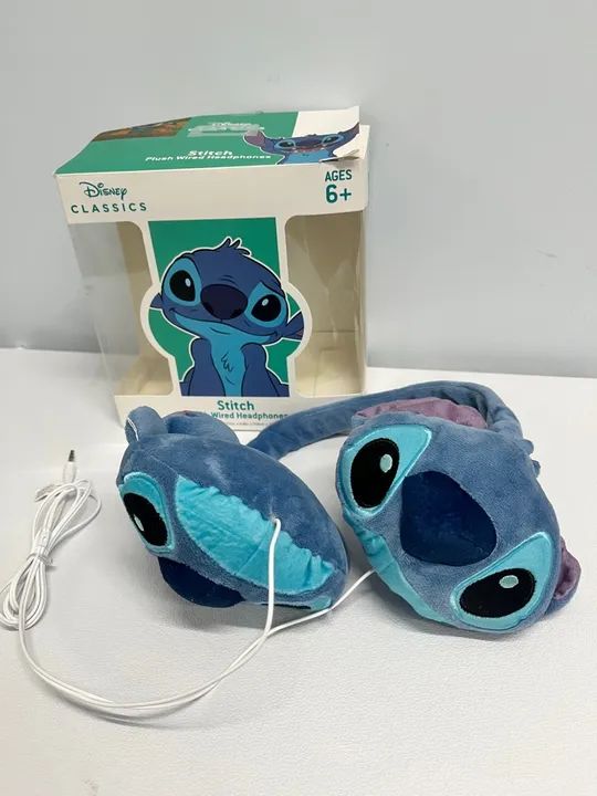 Fones de Ouvido Stitch Disney Classics - Plush Wired Headphones - Foto 2