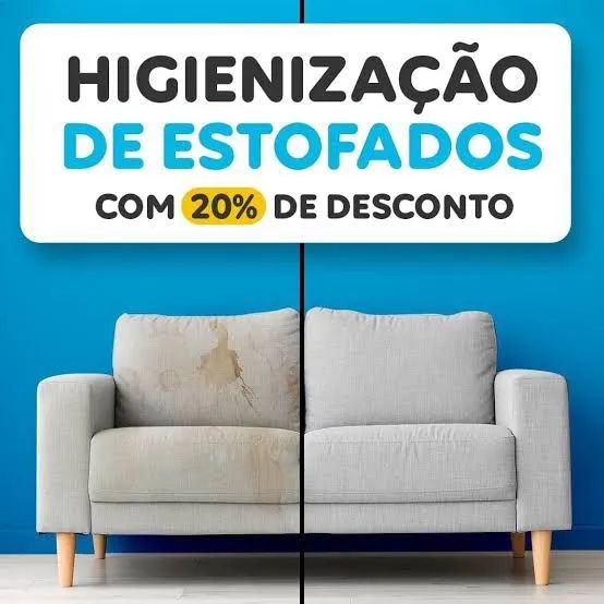 Limpeza de sofá 