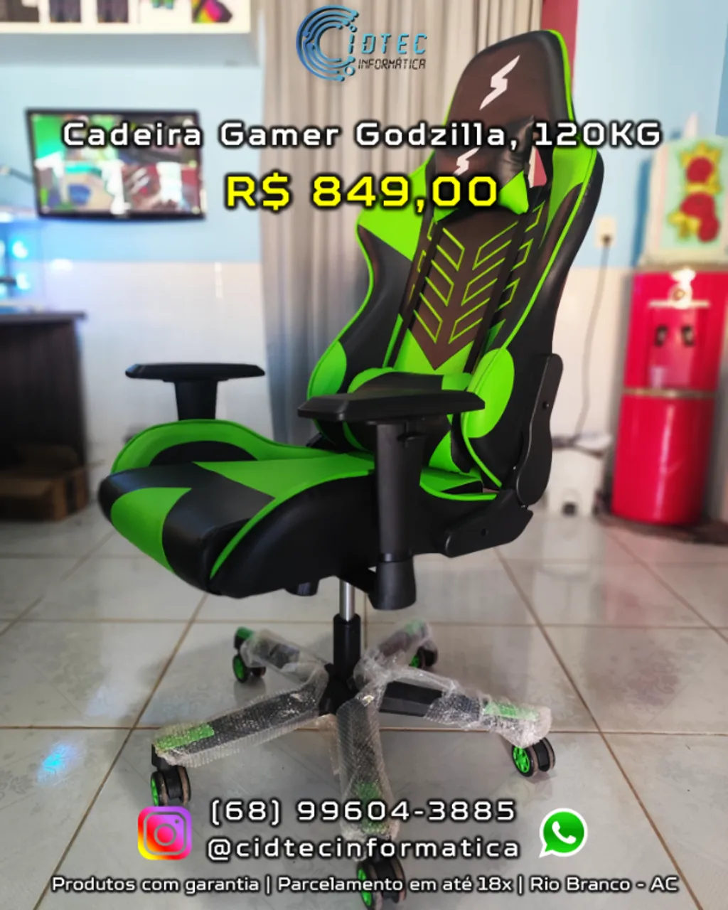 CADEIRA GAMER GODZILLA!!