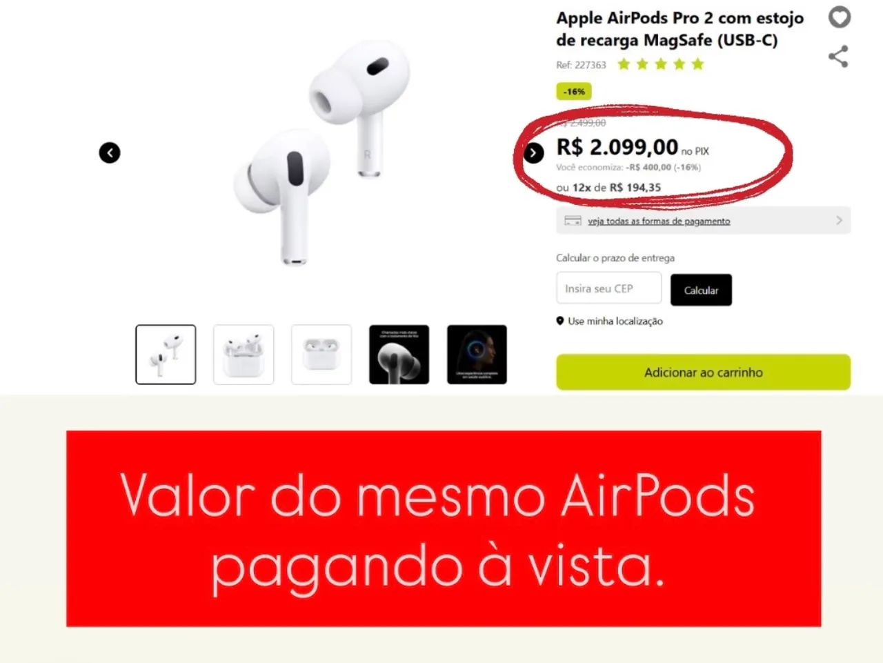 AirPods Pro  2a geração - Novo na caixa - Foto 3