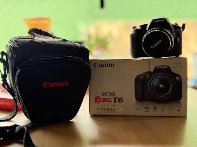 Kit Canon Rebel T6 + Lente