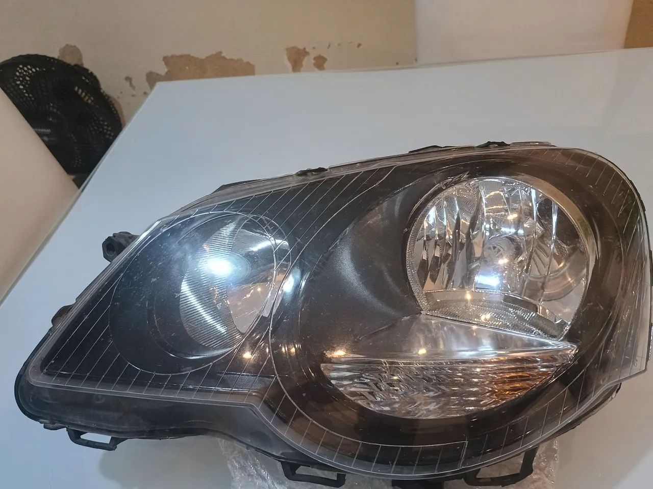 Farol polo máscara negra lado esquerdo!64175979326595123