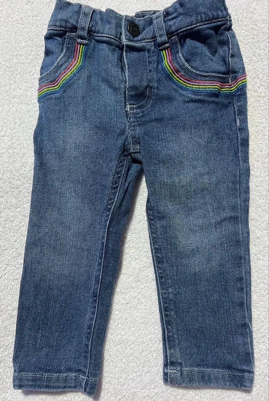 Calça jeans bebê 12 meses Carters - Foto 5