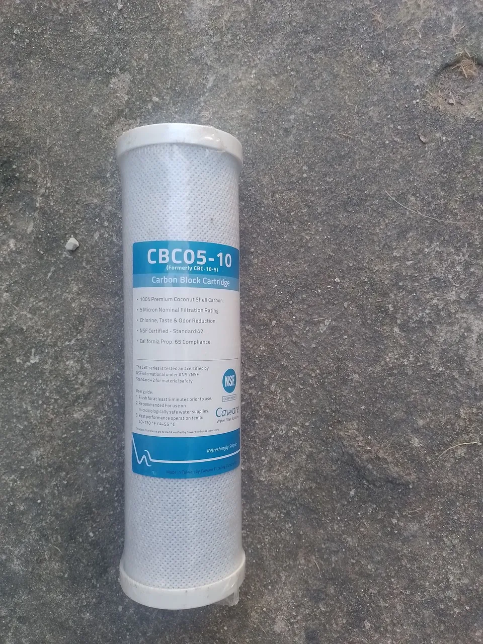 Filtro de Carbono CBC05-10 Cawore