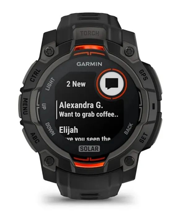 Relógio Garmin Instinct 3 45mm SOLAR- Preto 010-02934-00 (Novos/Lacrados) 