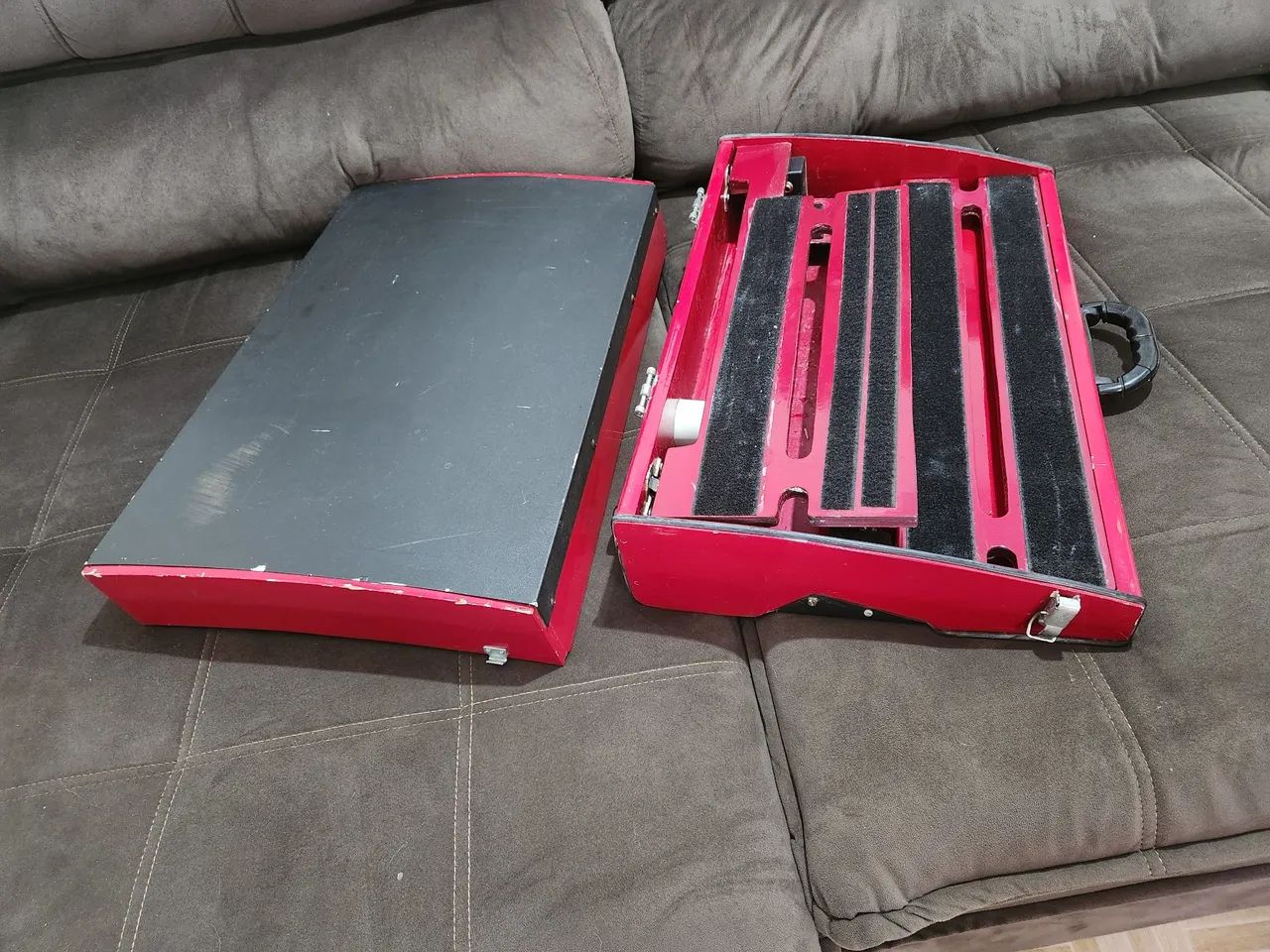 Case Pedal board luxo madeira 60x30 