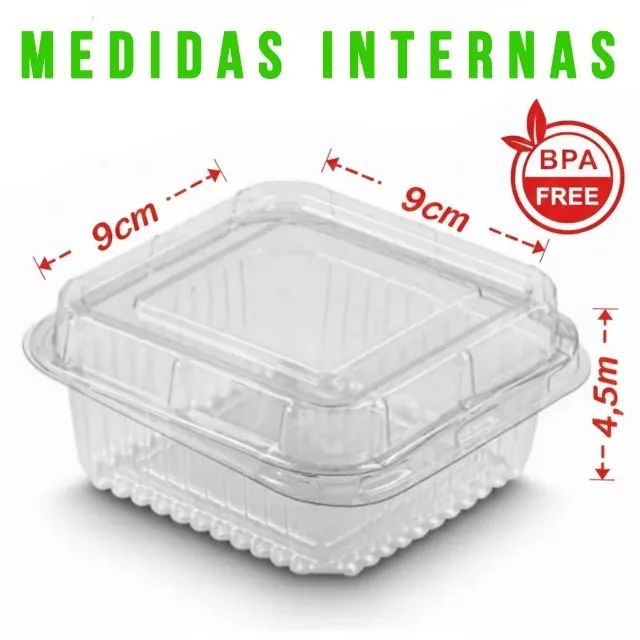 Kit 50 Embalagem Plástico Acetato Transparente Doces Brigadeiros Fatia Bolo Torta - Foto 3