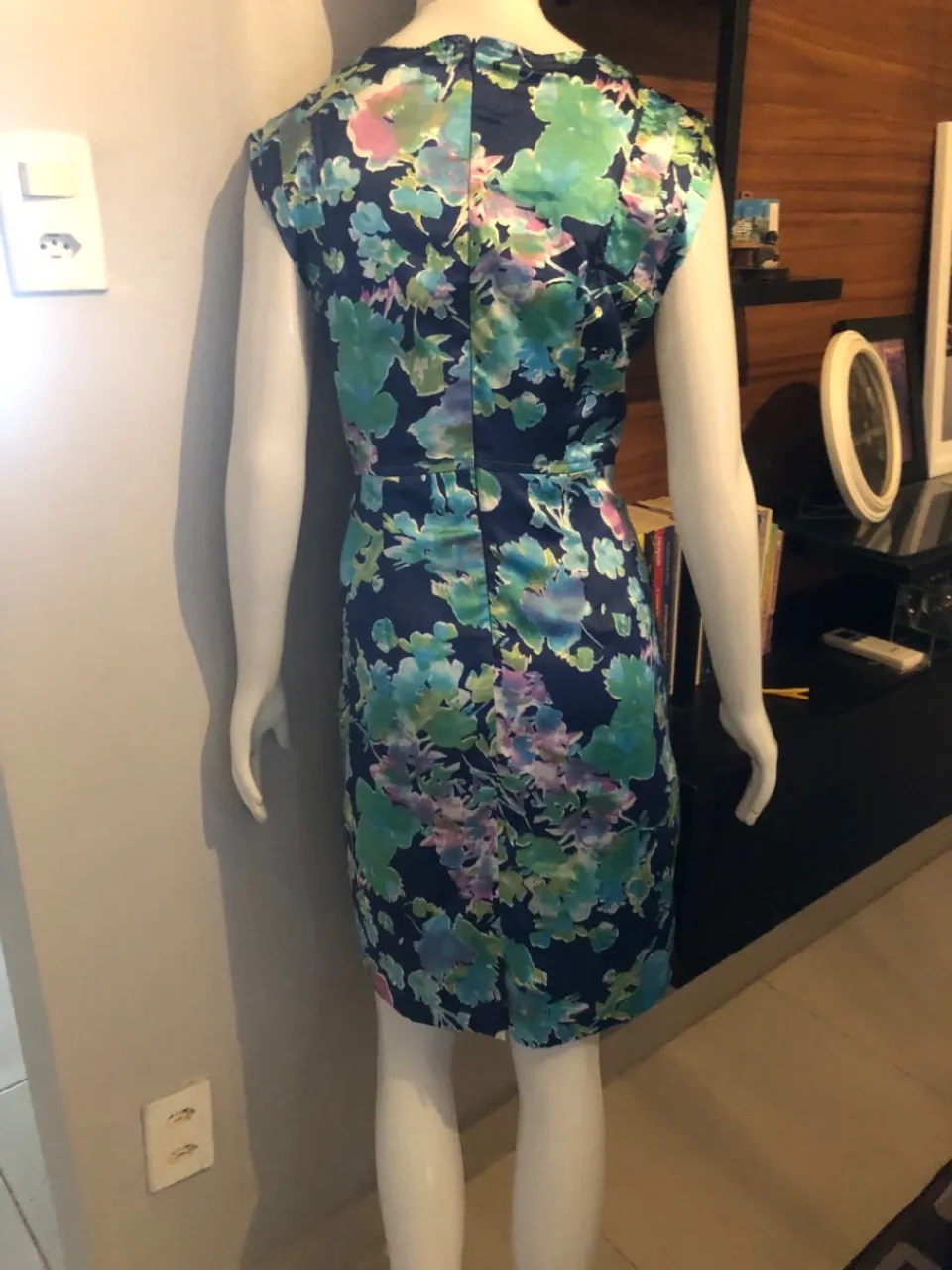 Vestido floral azul