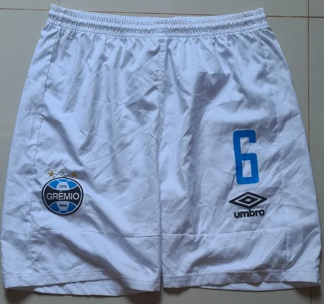 Calção Grêmio Umbro Branco de jogo Tamanho G
