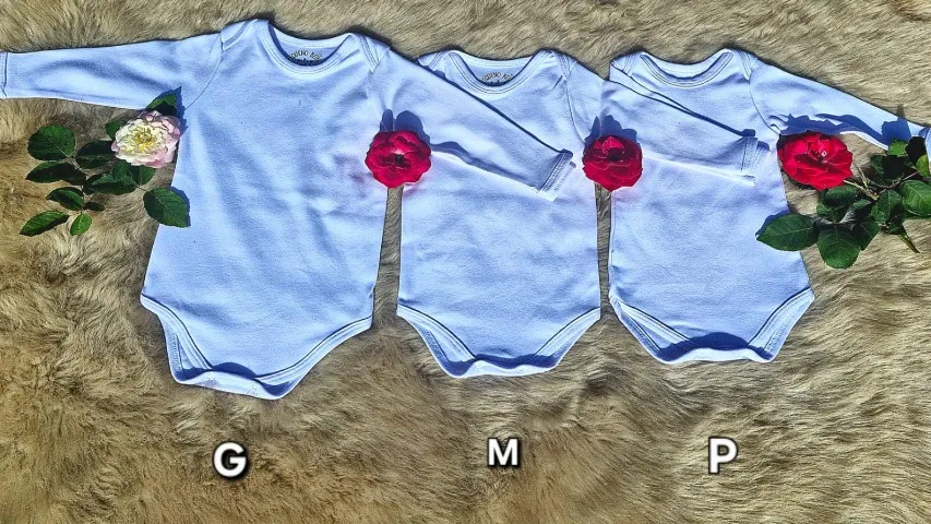 Body Para Bebê Manga Longa - Branco Básico