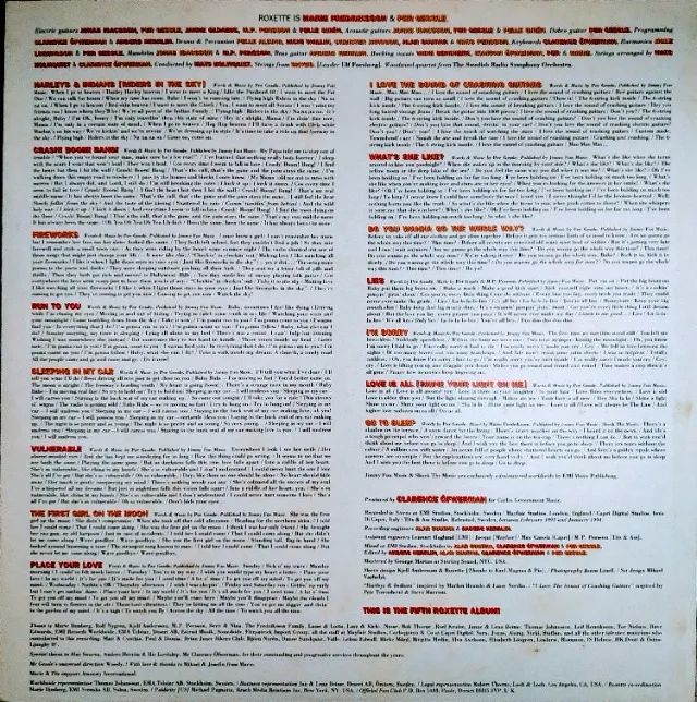 LP ROXETTE  CRASH! BOOM! BANG! /1994 - Foto 4