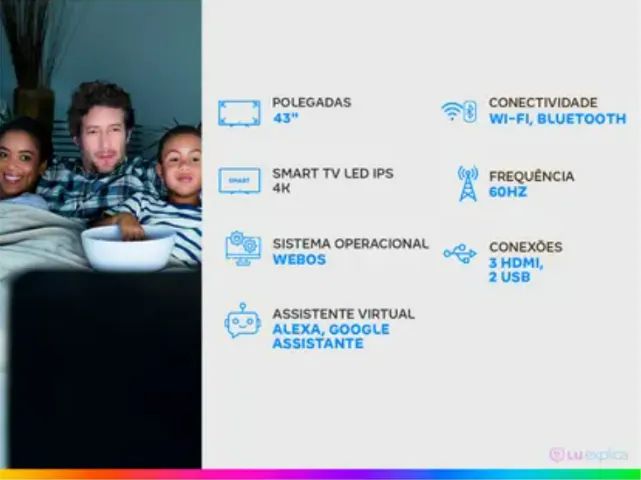 Smart TV UHD 4K LED IPS 43? LG 43UN7300PSC Wi-Fi - Foto 3