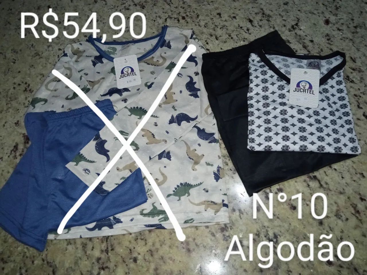 Pijamas de algodão infantil Meninos  - Foto 4