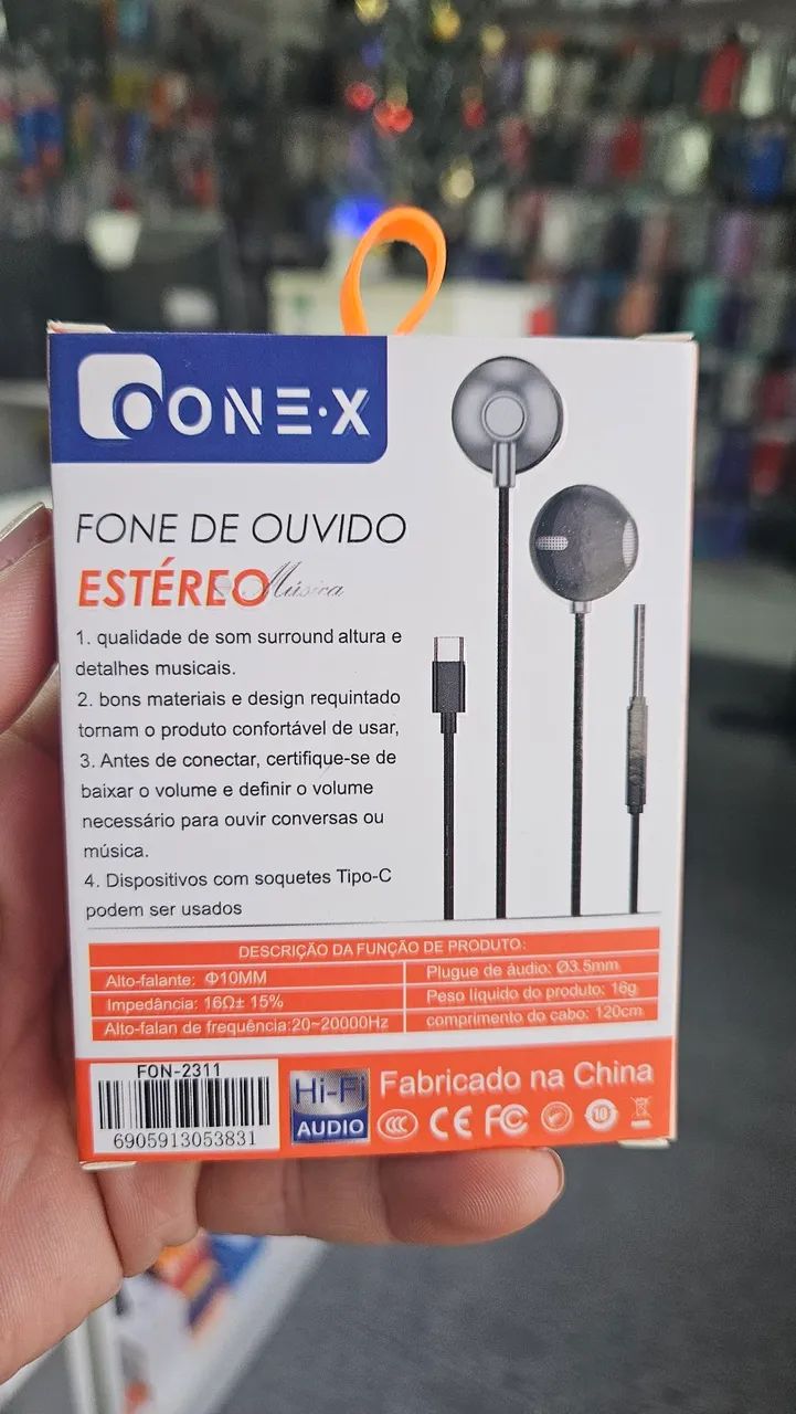 Fone com fio USB C - Foto 2