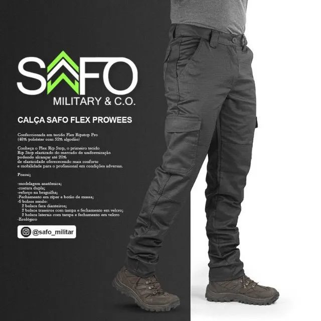 Calça Operacional 6 Bolsos em Rip Stop