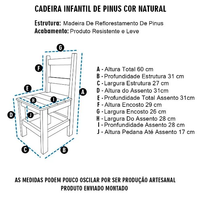 Conjunto Mesa Retangular Com 4 Cadeiras Resistentes Escolar Cor Natural - Foto 5