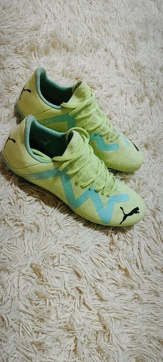 Chuteira Puma Campo Future Play Amarelo - Tamanho 41 - Foto 3