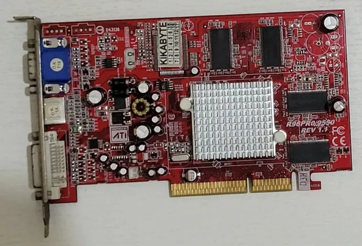 Placa De Video Agp Radeon 9600 Pro 256mb Ddr R9600-pro D3h