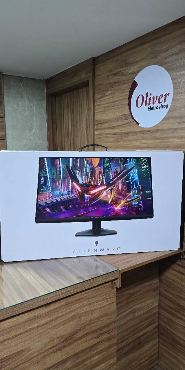 Monitor gamer Alienware 27" IPS de resolução dupla nativa 4K a 180 Hz e Full HD a 360Hz