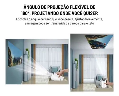 PROJETOR HY300 PORTÁTIL BRANCO<br>Novo, Lacrado e com 30 DIAS DE GARANTIA!  - Foto 5