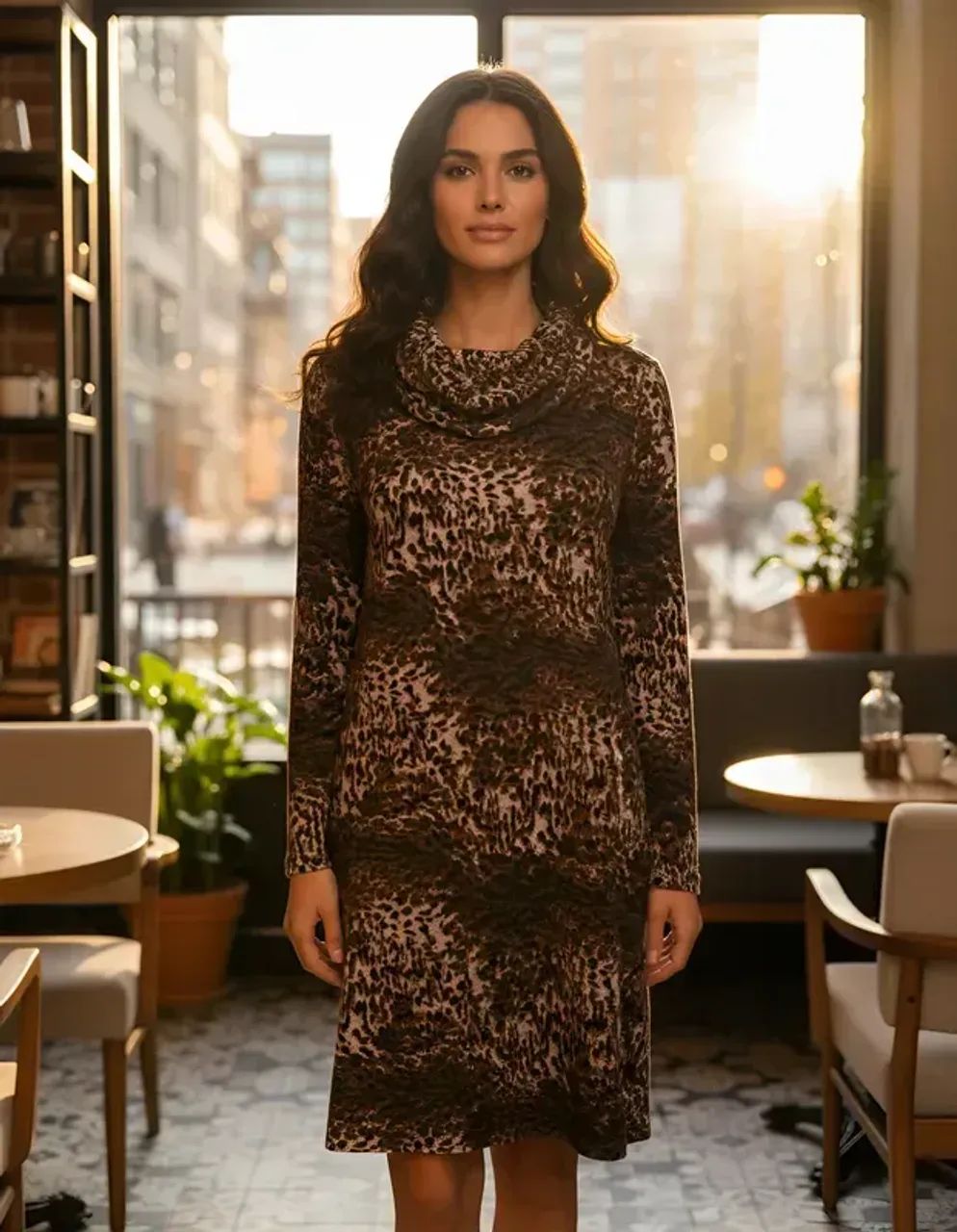 vestido estampado com encharpe da talita kume - Foto 4