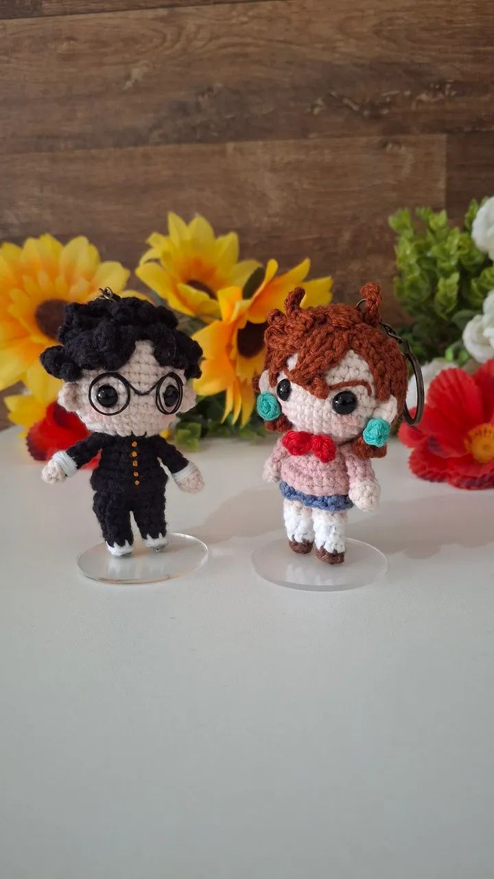 Momo Ayase + Okarun - Dandadan Amigurumi - Foto 3