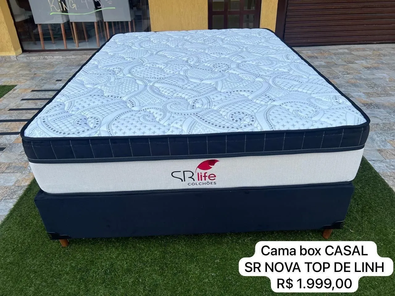 CAMA BOX CASAL MOLAS ENSACADAS