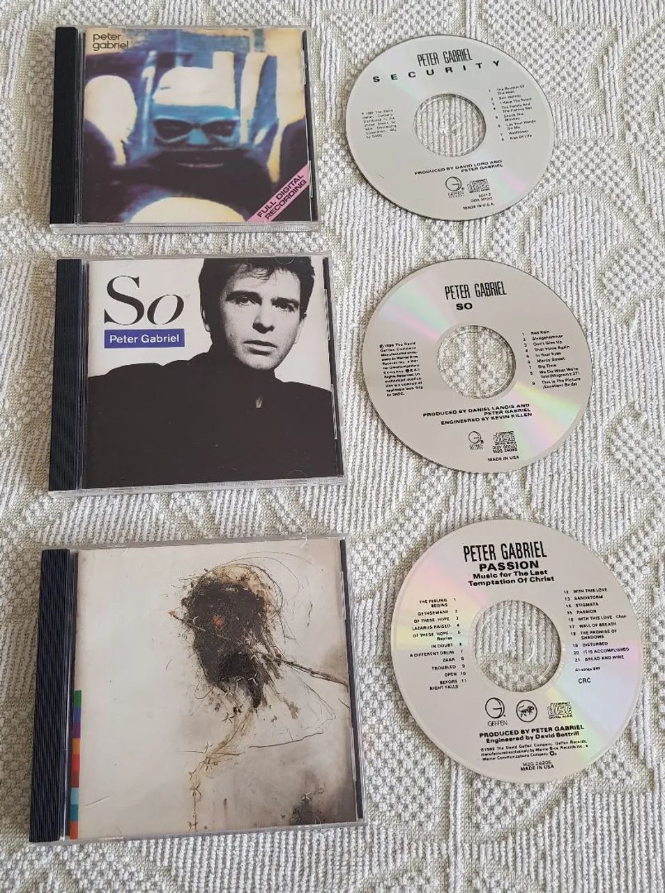 Peter Gabriel - 3 cds ( Passion, Security, So ) - Foto 3