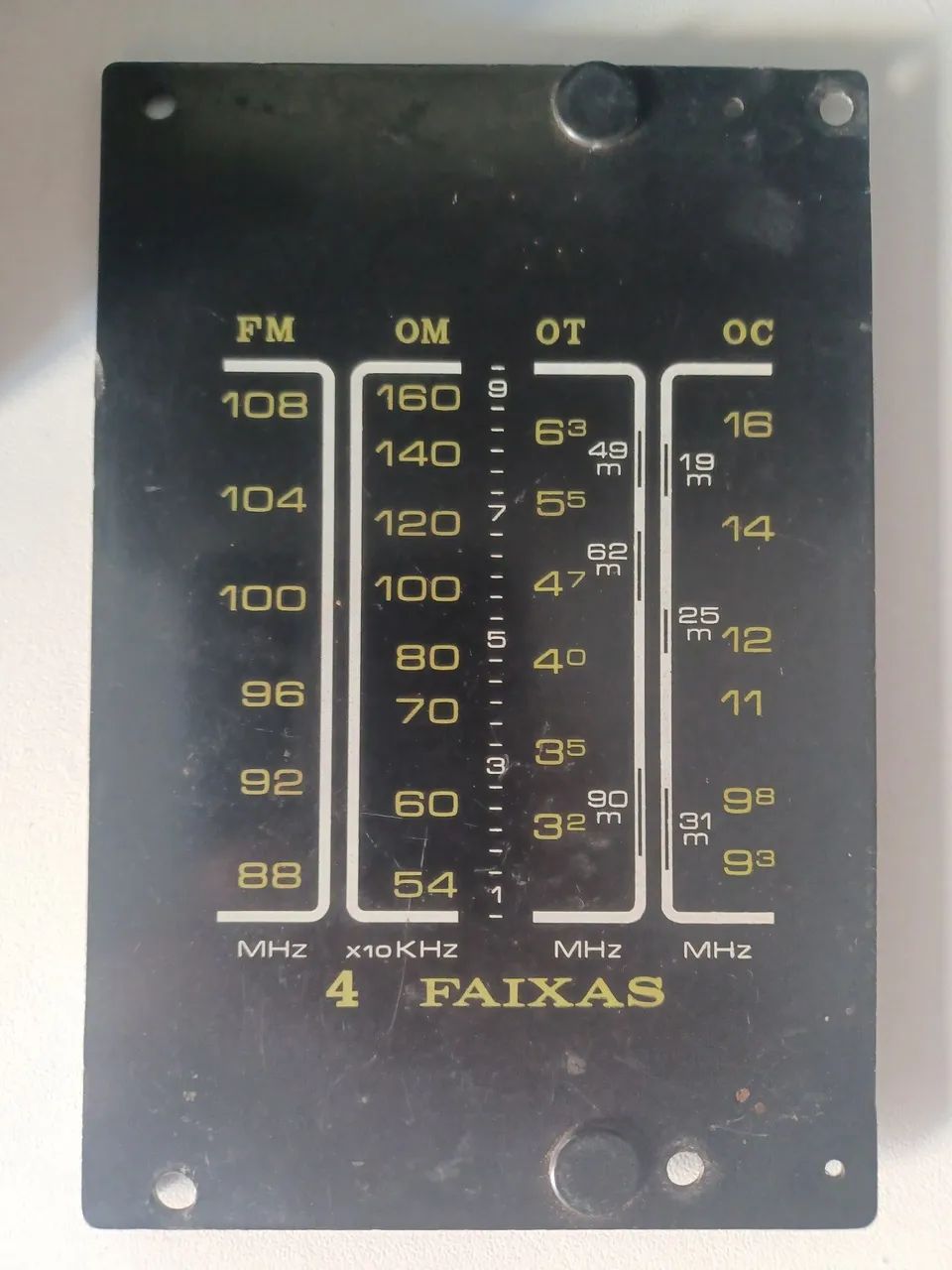 Display motoradio 4 faixas