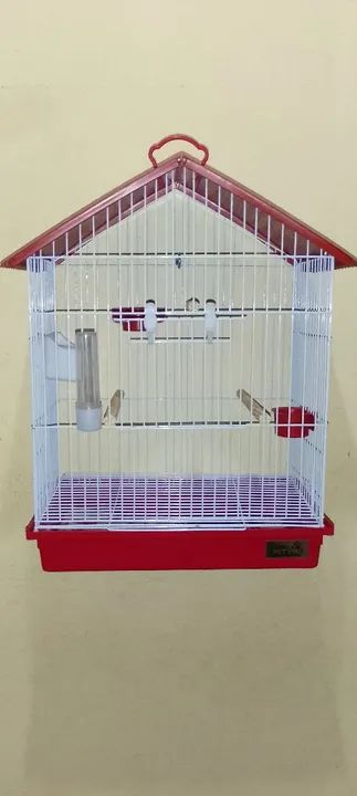 Gaiola para Pássaros Vermelha 