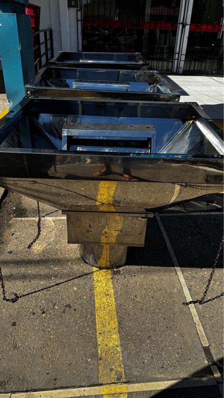 Coifa inox com coletor de gordura 