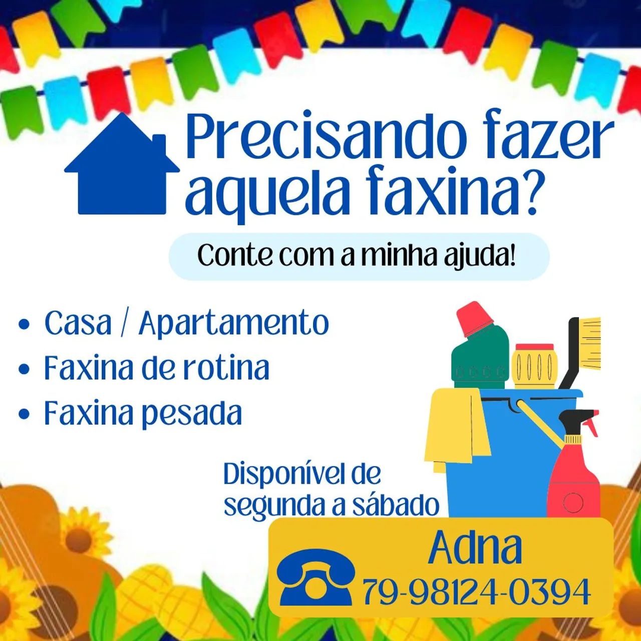 Faxina profissional - Limpeza impecável para sua casa ou apartamento!