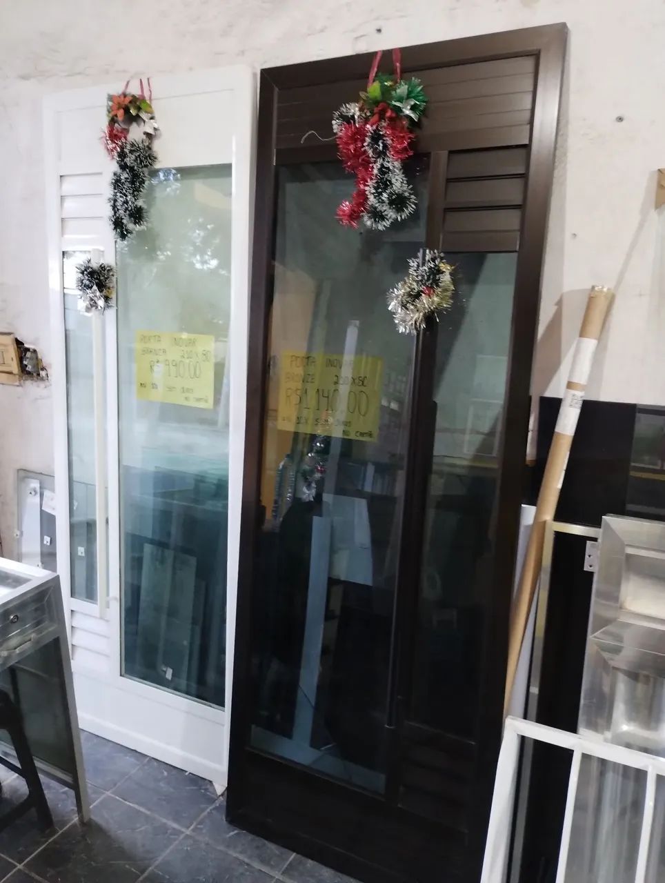 Bronze Entrance Door for Openings of 210x80