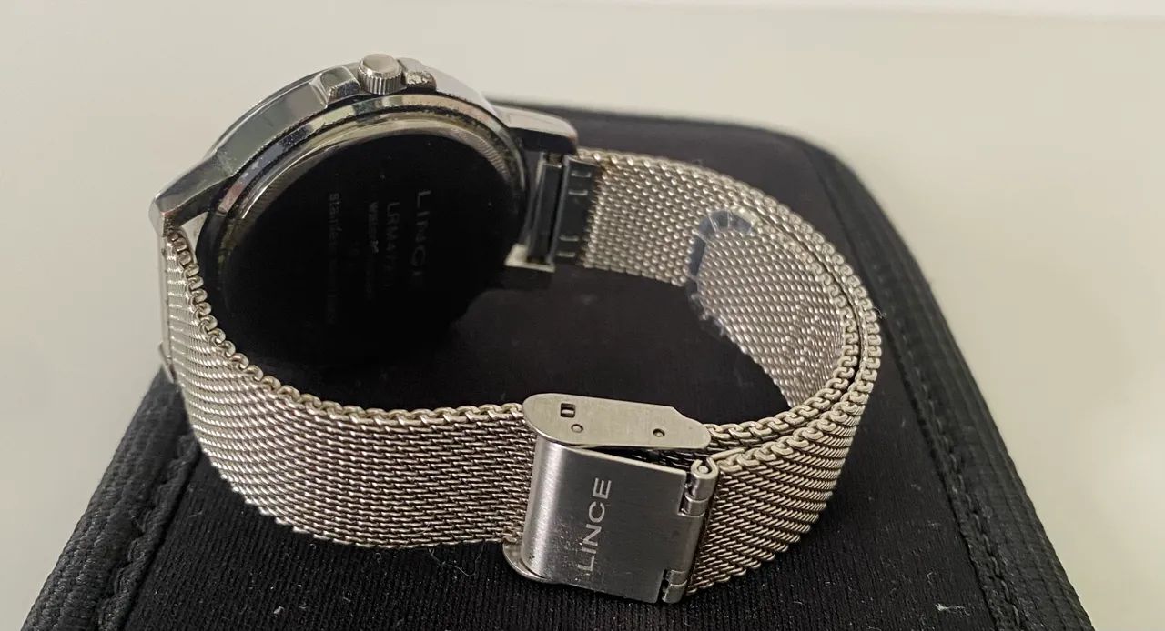 Relógio feminino prata da marca LINCE  - Foto 4