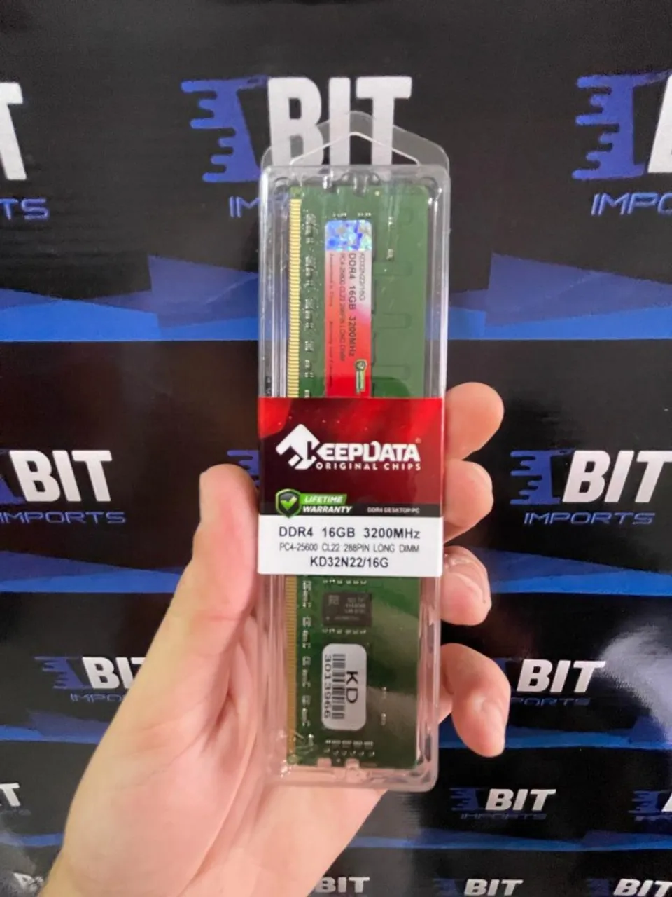 Memória DDR4 16GB 3200Mhz | KEEPDATA | Desktop | Nova Lacrada