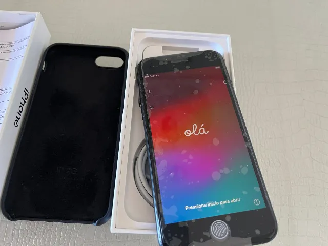 Apple iPhone SE 3ª terceira Geração 2022 , 256 Gb Meia-noite - C/ Capa , Caixa e Nota