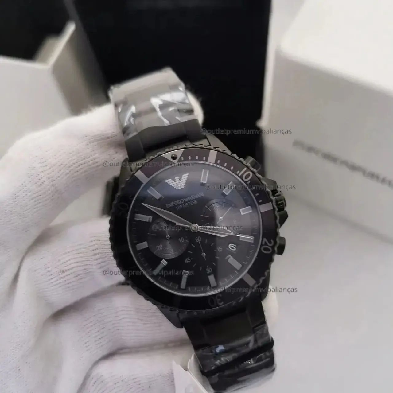 Relogio empório armani diver
