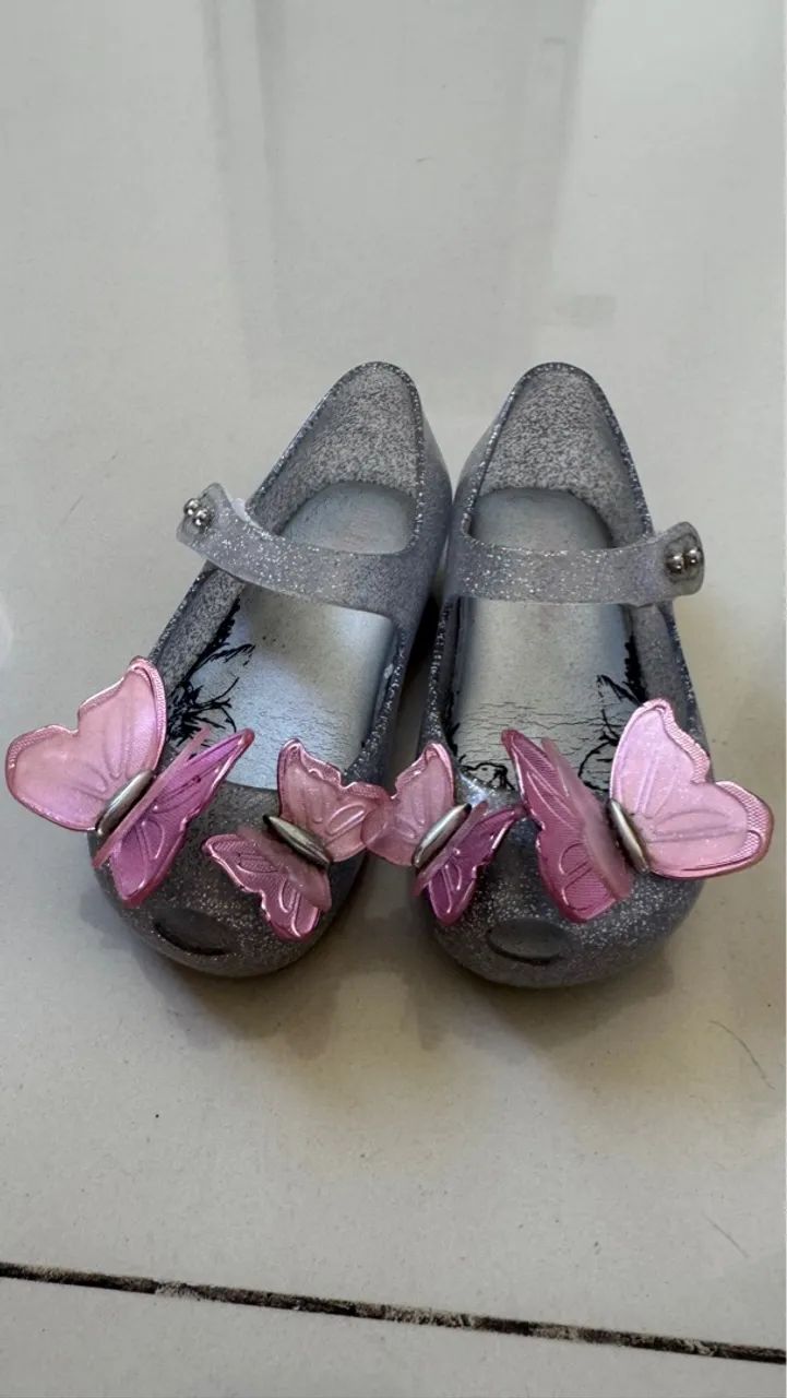 Sandália Mini Melissa com Borboletas 19