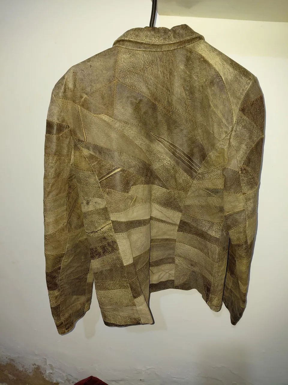 Jaqueta patchwork de couro Célio Shimidt  - Foto 2