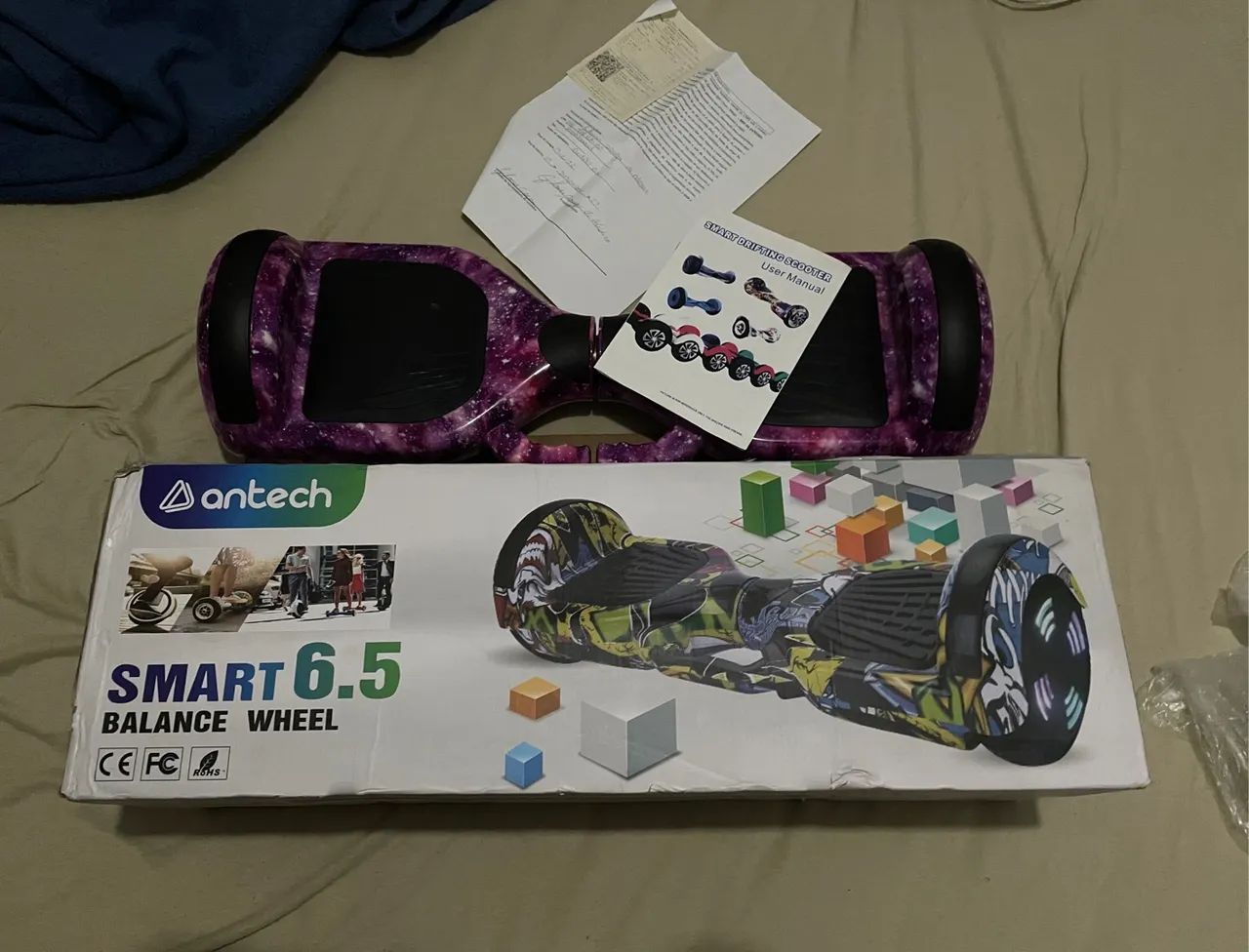 Hoverboard com estampa de galáxia ( precisa de reparo ) - Foto 2