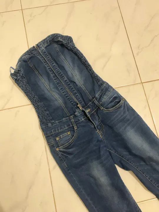 Macacão Jeans - Novo - Foto 2