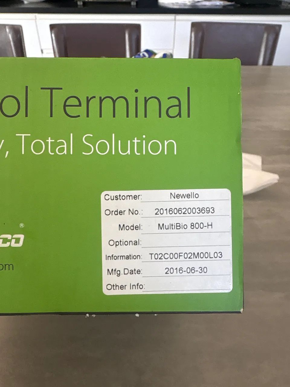 Controle de acesso facial ZK Teco Multibio 800-H - Foto 3