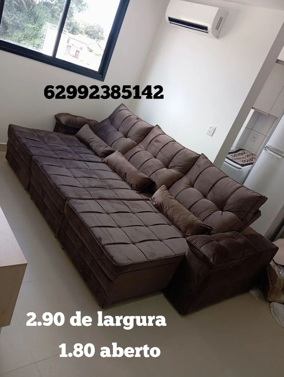Sofá retrátil reclinável 