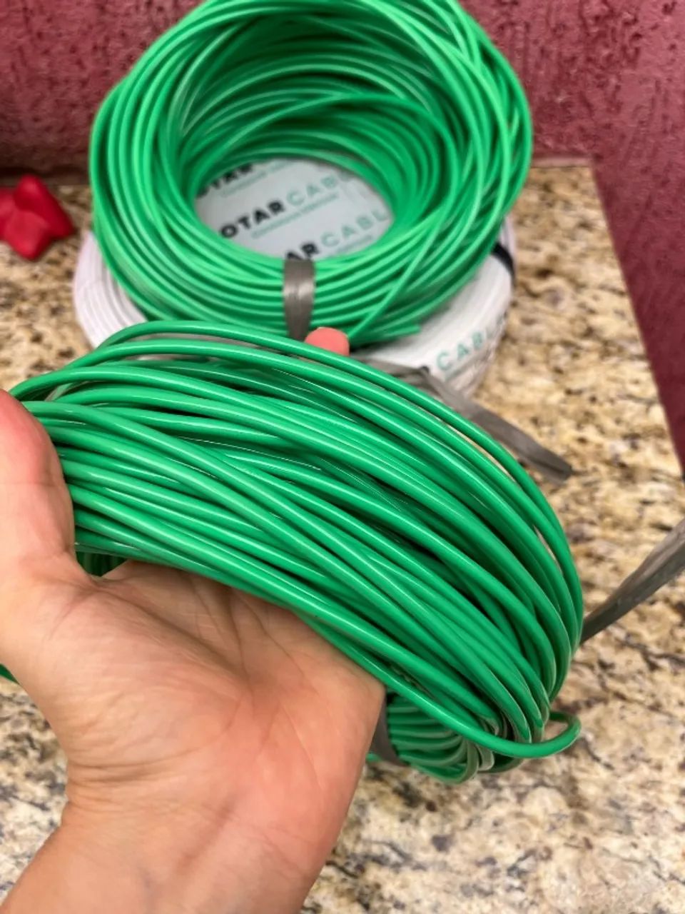 CABO FLEXÍVEL 004. 00MM 750V VERDE 50 METROS - Foto 2