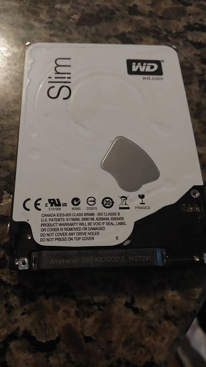 HD para notebook 750 gb...WD.418417248621056000