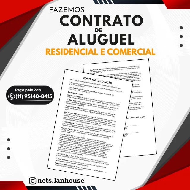 Contrato de Aluguel Residencial e Comercial