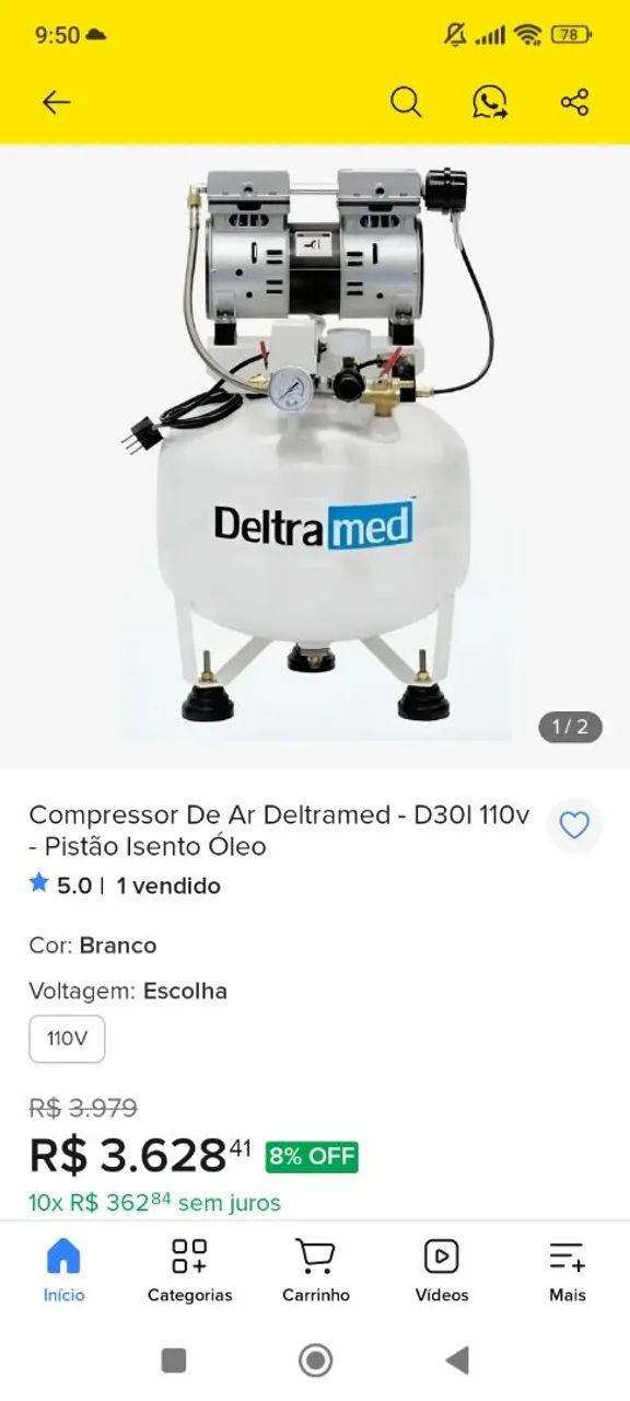 Compressor de ar odontológico  - Foto 5