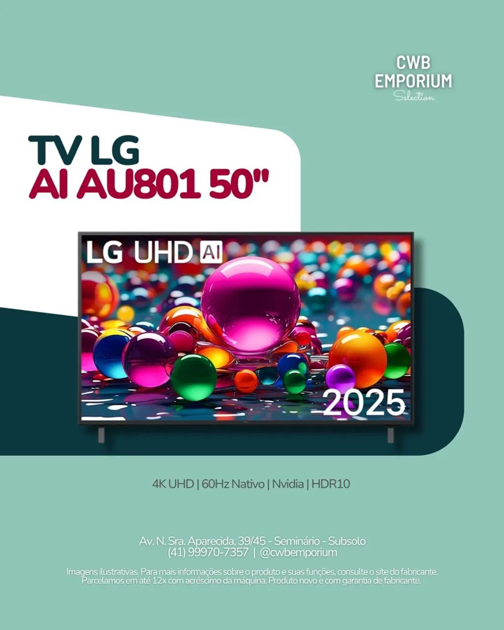 Smart tv LG 50 polegadas 4k controle smart magic nova 