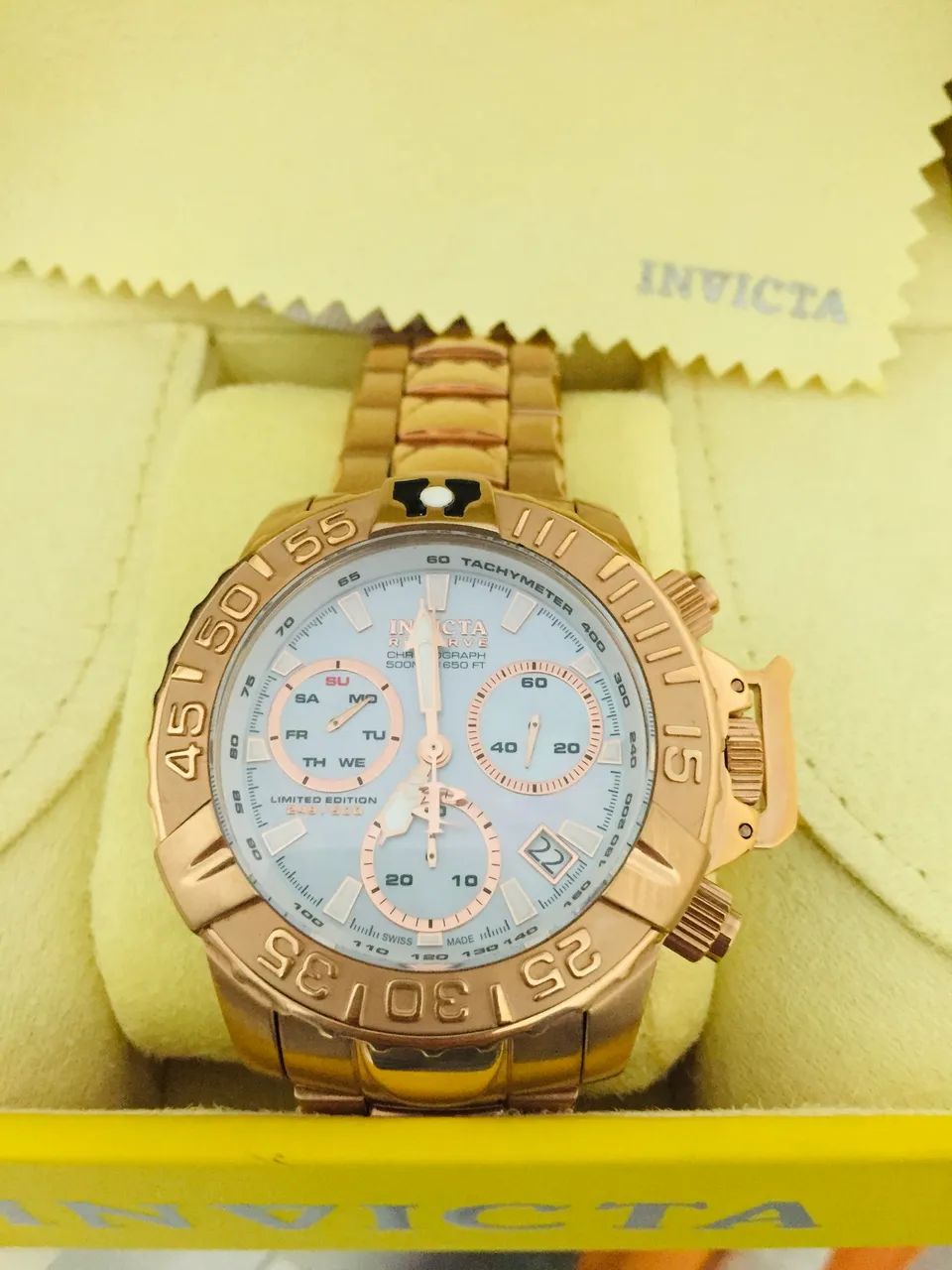 2 Pulseiras Invicta 15130 Reserve Subaqua Limited Swiss Quartz chrono - Foto 3