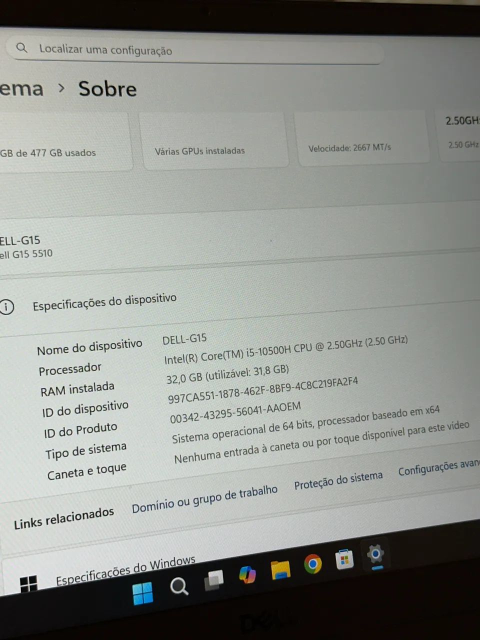 Notebook Dell G15 - Ótimo Estado - Foto 4